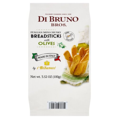 Di Bruno Bros. Italian Mini Chunky Breadsticks with Olives, 3.52 oz
