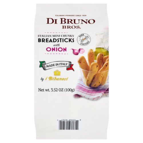 Di Bruno Bros. Italian Mini Chunky Breadsticks with Onion, 3.52 oz