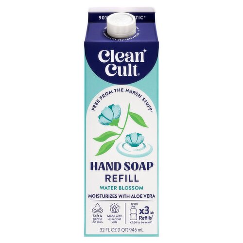 Cleancult Water Blossom Hand Soap Refill, 32 fl oz