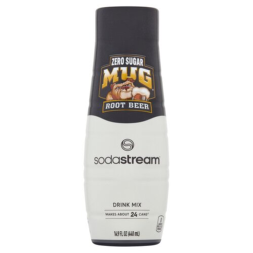Sodastream Mug Zero Sugar Root Beer Drink Mix, 14.9 fl oz