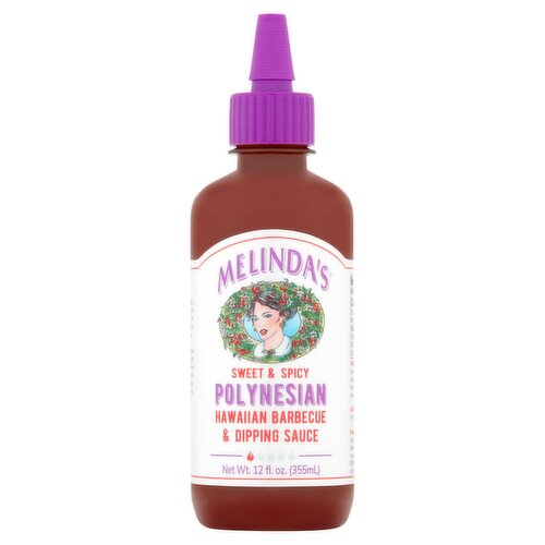 Melinda's Sweet & Spicy Polynesian Hawaiian Barbecue & Dipping Sauce, 12 fl oz