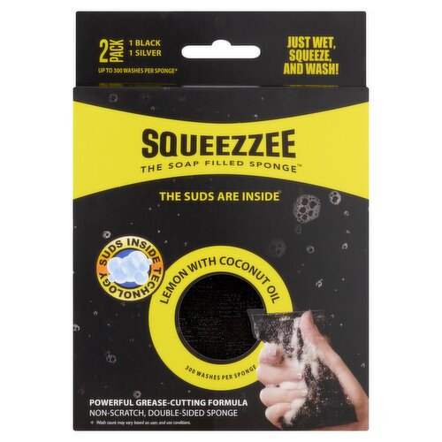 Squeezzee The Soap Filled Sponge, 2 count