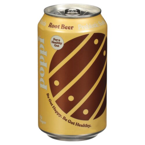 Poppi Root Beer Prebiotic Soda, 12 fl oz - Gourmet