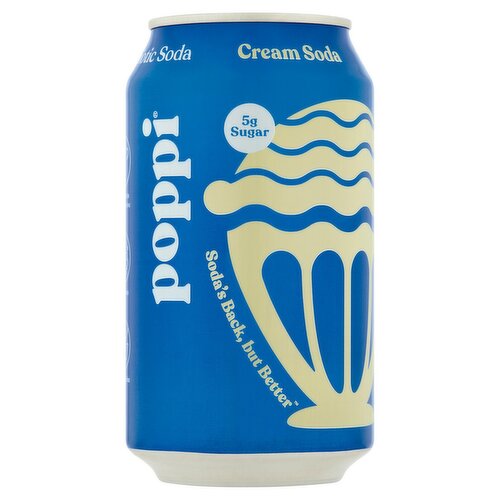 Poppi Cream Prebiotic Soda, 12 fl oz