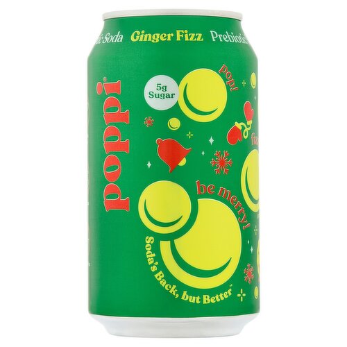 Poppi Ginger Fizz Prebiotic Soda, 12 fl oz