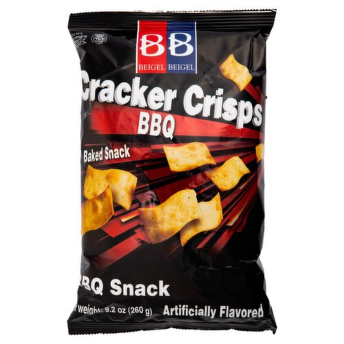 Beigel & Beigel BBQ Cracker Crisps Baked Snack, 9.2 oz