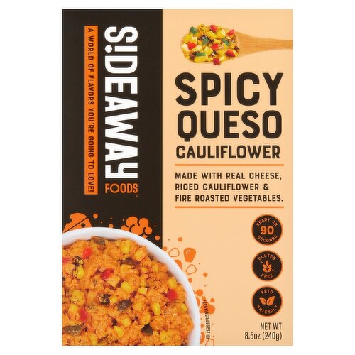 S!deaway Foods Spicy Queso Cauliflower, 8.5 oz