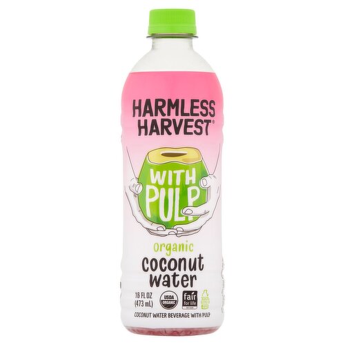 Harmless Harvest Organic Coconut Water with Pulp, 16 fl oz