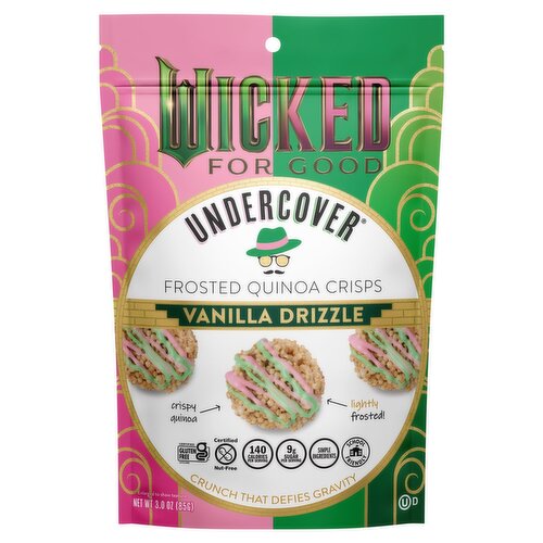 Undercover Vanilla Drizzle Frosted Quinoa Crisps, 3.0 oz