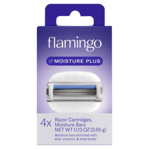 Flamingo Razor Cartridges, Moisture Bars, 0.13 oz