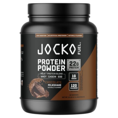 Jocko Fuel Chocolate Milkshake Protein Powder, 21.59 oz