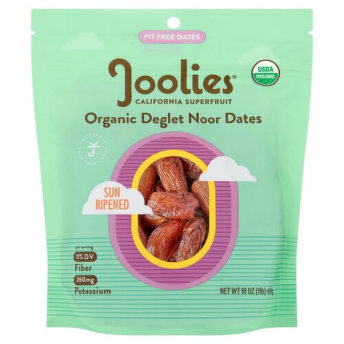 Joolies Organic Deglet Noor Dates, 16 oz