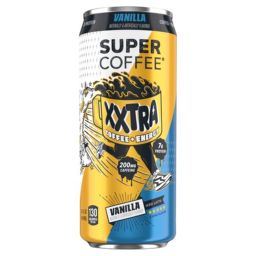 Super Coffee Vanilla Xxtra Coffee + Energy Iced Latte, 15 fl oz