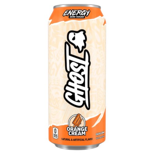 Ghost Orange Cream Zero Sugar Energy Drink, 16 fl oz