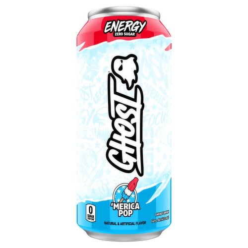 Ghost Zero Sugar 'Merica Pop Energy Drink, 16 fl oz