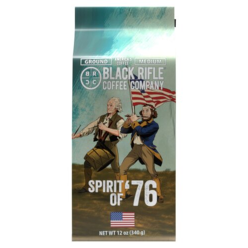 Black Rifle Coffee Company Spirit of '76 Coffee Ground Medium America's Coffee, 12 oz