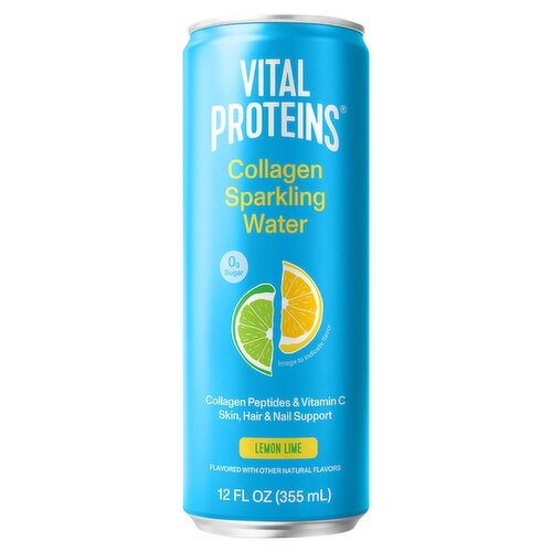 Vital Proteins Lemon Lime Collagen Sparkling Water, 12 fl oz