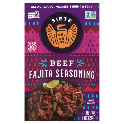 Siete Beef Fajita Seasoning, 1 oz