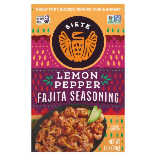 Siete Lemon Pepper Fajita Seasoning, 1 oz
