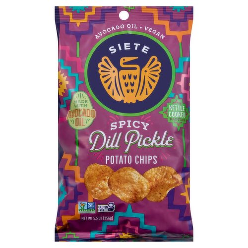 Siete Spicy Dill Pickle Potato Chips, 5.5 oz