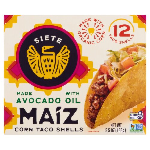 Siete Maiz Corn Taco Shells, 12 count, 5.5 oz