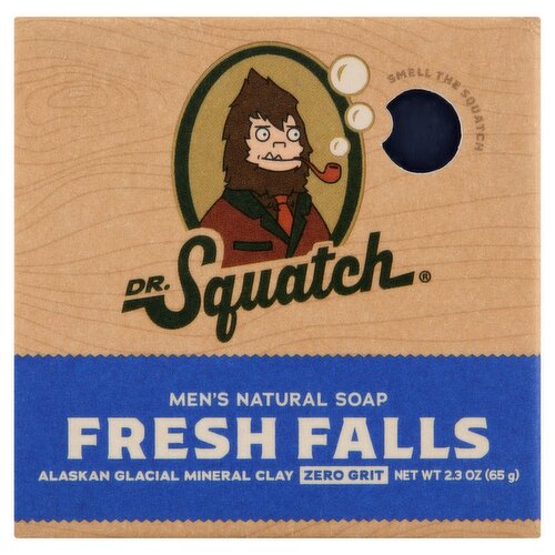 Dr. Squatch Fresh Falls Men's Natural Soap, 2.3 oz