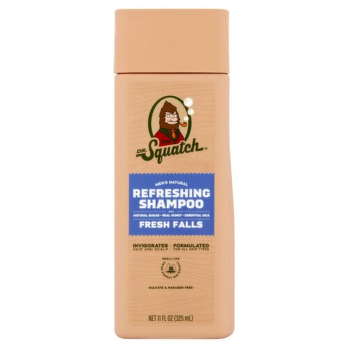 Dr. Squatch Fresh Falls Men's Natural Refreshing Shampoo, 11 fl oz