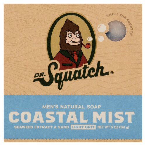 Dr. Squatch Coastal Mist Men's Natural Soap, 5 oz