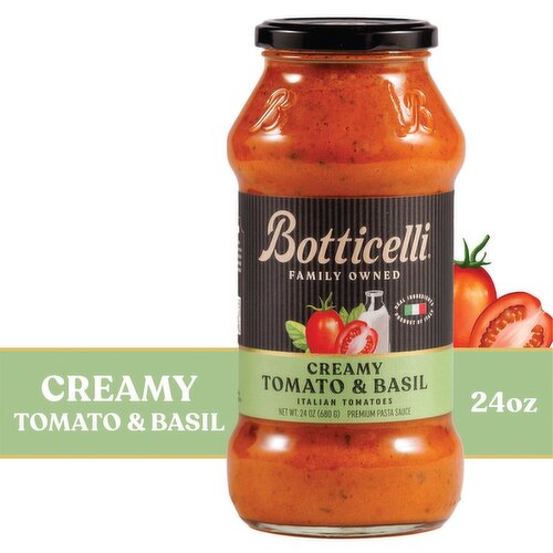 Botticelli Creamy Tomato & Basil Premium Pasta Sauce, 24 oz
