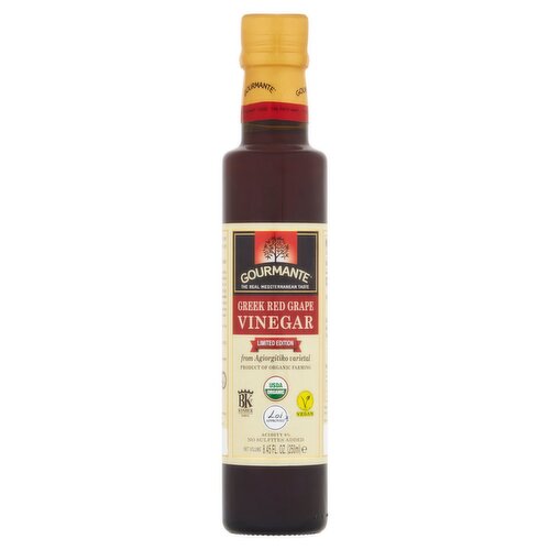 Gourmante Greek Red Grape Vinegar Limited Edition, 8.45 fl oz