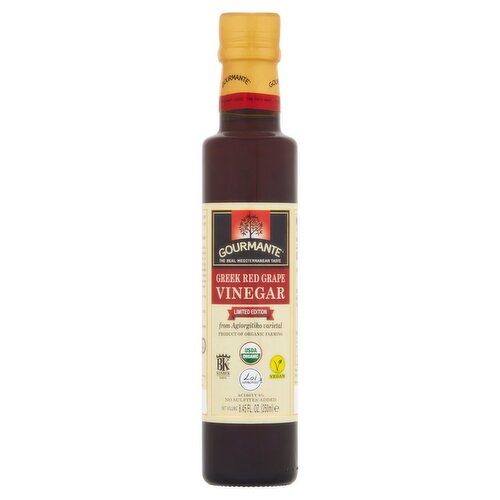 Gourmante Greek Red Grape Vinegar Limited Edition, 8.45 fl oz