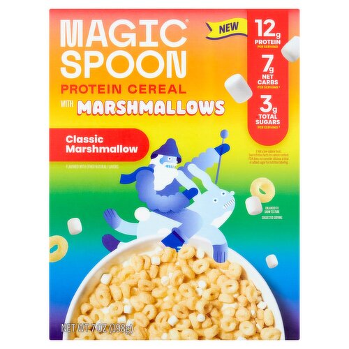 Magic Spoon Protein Cereal with Classic Marshmallows, 7 oz