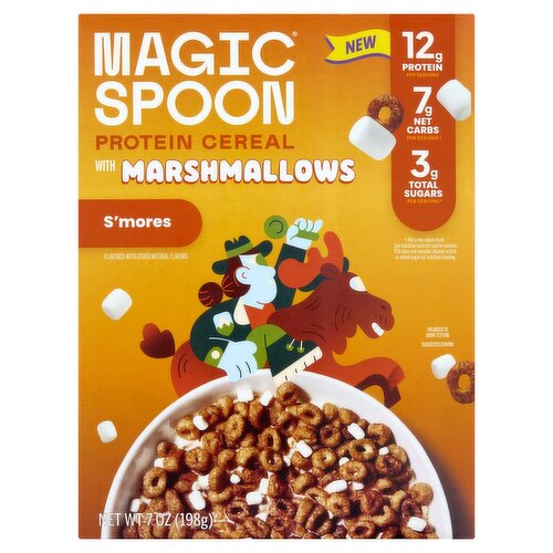 Magic Spoon S'mores Protein Cereal with Marshmallows, 7 oz
