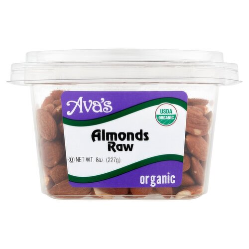 Ava's Organic Raw Almonds, 8 oz