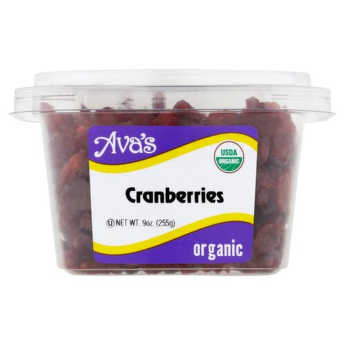 Ava's Organic Cranberries, 9 oz