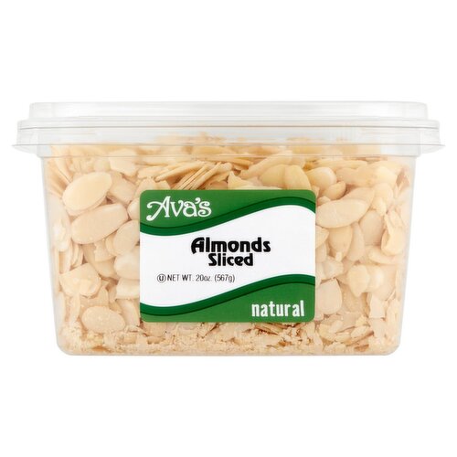 Ava's Natural Sliced Almonds, 20 oz