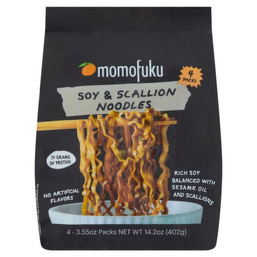 Momofuku Soy & Scallion Noodles, 3.55 oz, 4 count