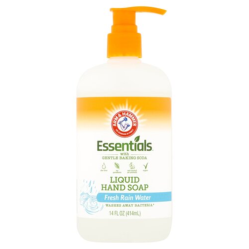 Arm & Hammer Essentials Fresh Rain Water Liquid Hand Soap, 14 fl oz