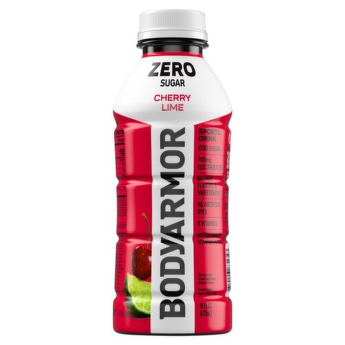 BodyArmor SuperDrink Cherry Lime Zero Sugar Sports Drink, 16 fl oz