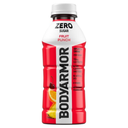 BodyArmor Zero Sugar Fruit Punch Flavor Sports Drink, 16 fl oz