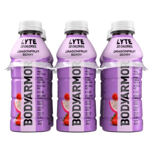BodyArmor Lyte Dragonfruit Berry Flavor Sports Drink, 16 fl oz, 6 count