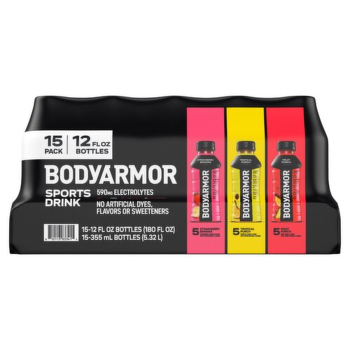 BodyArmor Sports Drink, 12 fl oz, 15 count