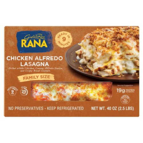 Rana Chicken Alfredo Lasagna Family Size, 40 oz