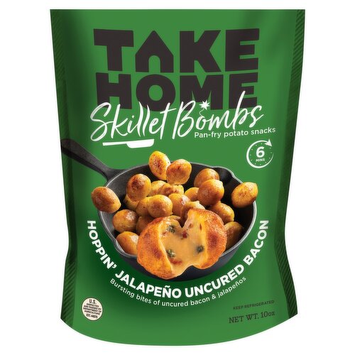 Take Home Skillet Bombs Hoppin' Jalapeño Uncured Bacon Pan-Fry Potato Snacks, 10 oz