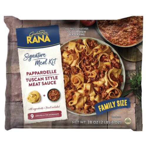 Giovanni Rana Pappardelle Tuscan Style Meat Sauce Signature Meal Kit Family Size, 38 oz