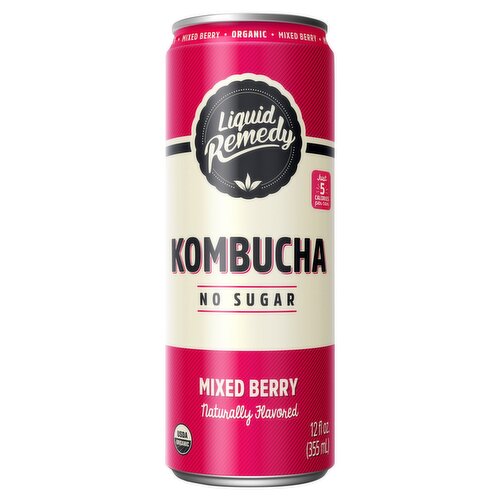 Liquid Remedy Organic Mixed Berry Kombucha, 12 fl oz