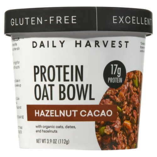 Daily Harvest Gluten-Free Hazelnut Cacao Protein Oat Bowl, 3.9 oz