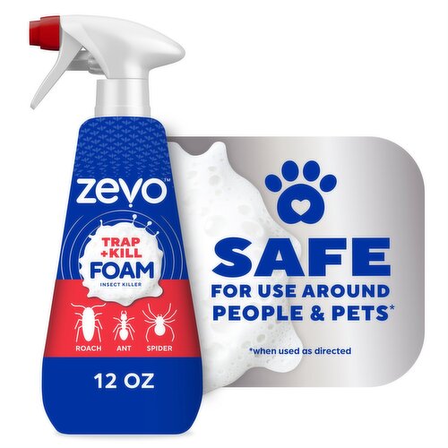 Zevo Trap + Kill Foam Insect Killer, 12 fl oz