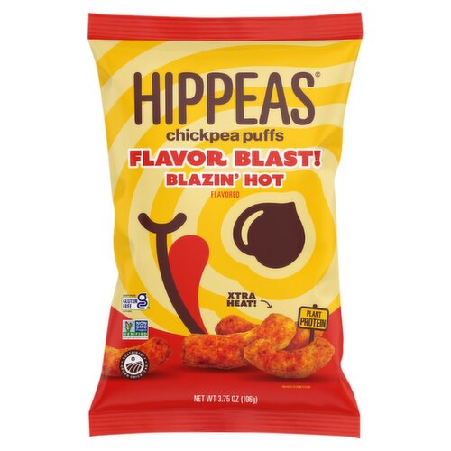 Hippeas Blast! Blazin' Hot Flavored Chickpea Puffs, 3.75 oz