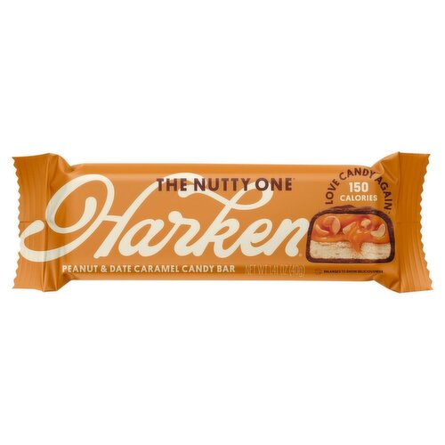 Harken The Nutty One Peanut & Date Caramel Candy Bar, 1.41 oz